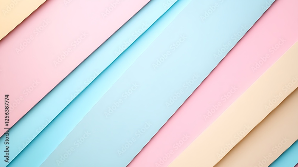 Fototapeta premium Pastel Diagonal Stripes Abstract Background Design