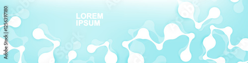 Molecular structure DNA, atom, neurons. Science concept for your design. Connected lines with dots. Medical, technology, chemistry, science background. Vector illustration