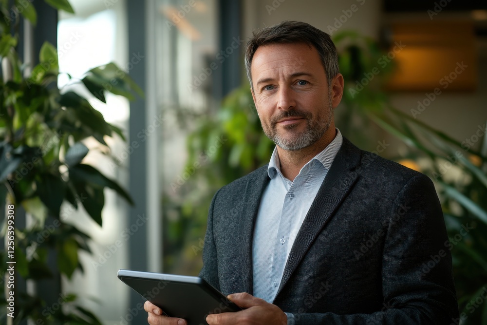 Businessman using digital tablet with internet Businessman using digital tablet with internet