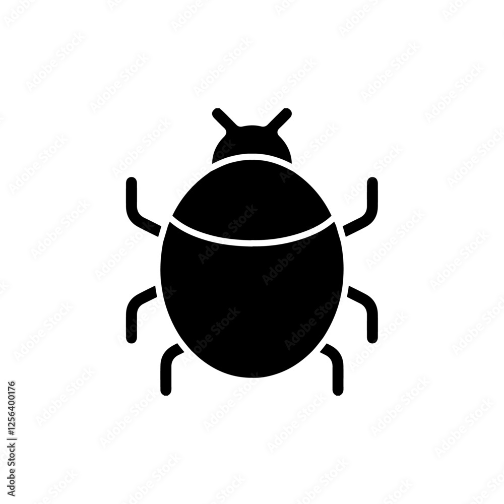 bug icon Simple thin line logo bug icon Simple thin line logo