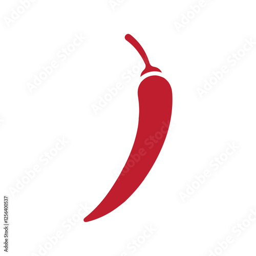 chilli icon Simple thin line logo