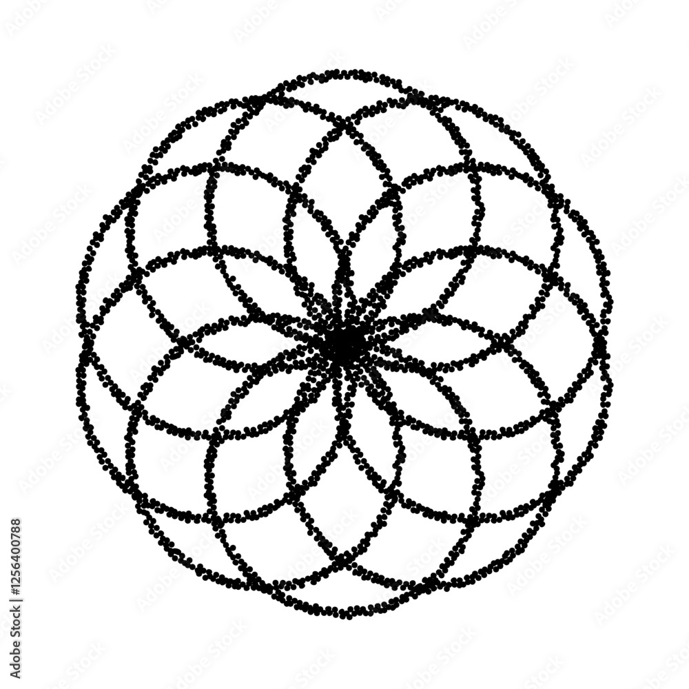 Obraz premium flower abstract shape y2k. vector illustration in trendy retro futuristic style isolated on white background.