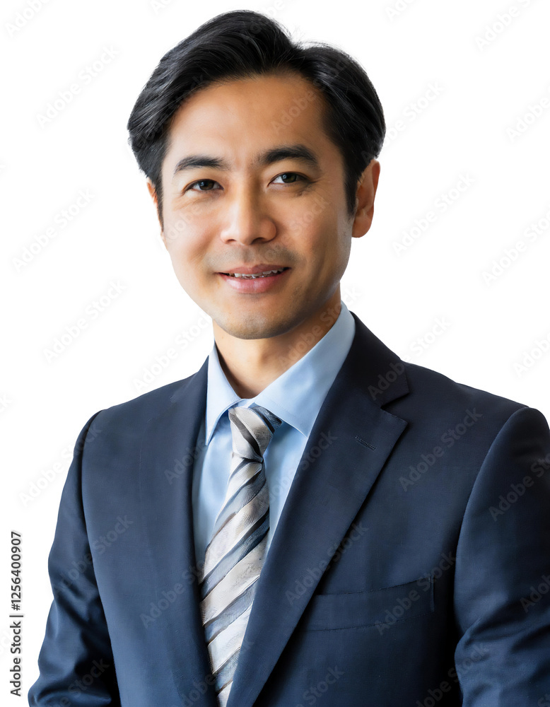 Portrait of only one Man. White Background. Portrait of only one Man. White Background.