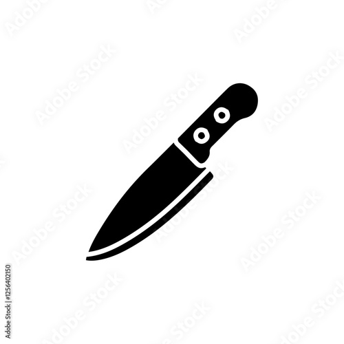 knife icon Simple thin line logo