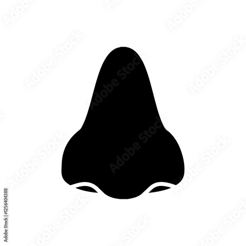 nose icon Simple thin line logo