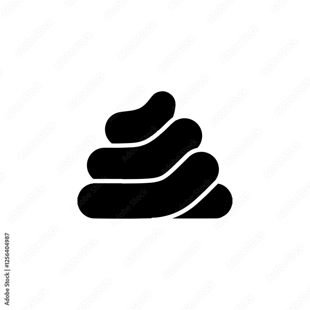 poop icon Simple thin line logo poop icon Simple thin line logo