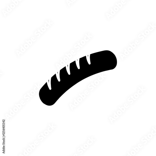 sausage icon Simple thin line logo