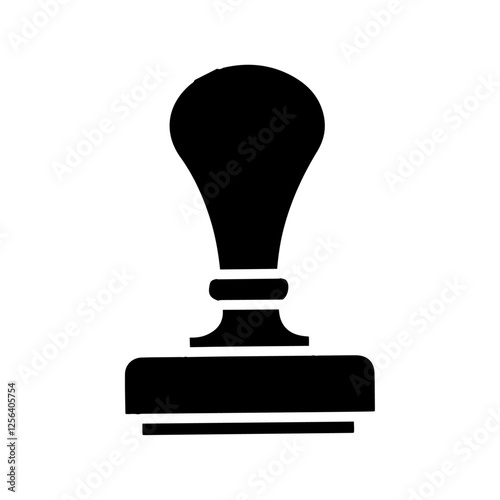 stamp icon Simple thin line logo