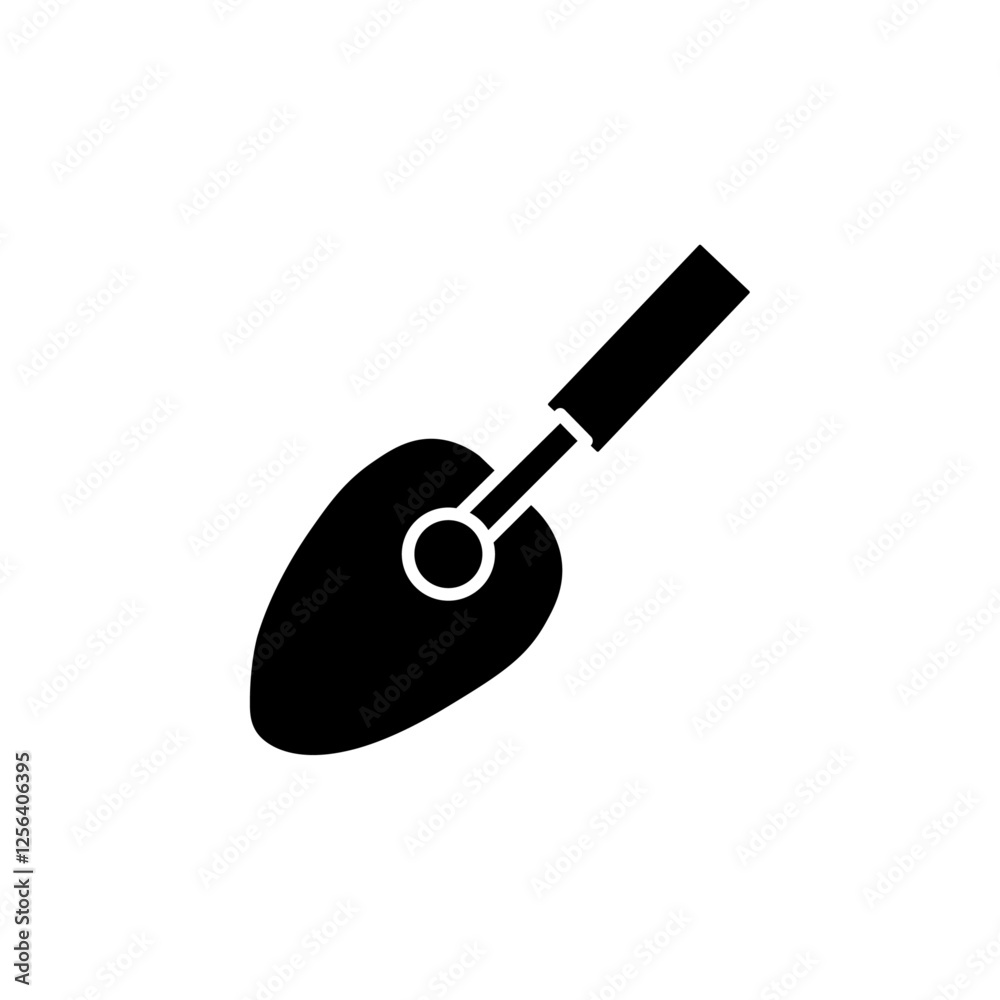 trowel icon Simple thin line logo trowel icon Simple thin line logo