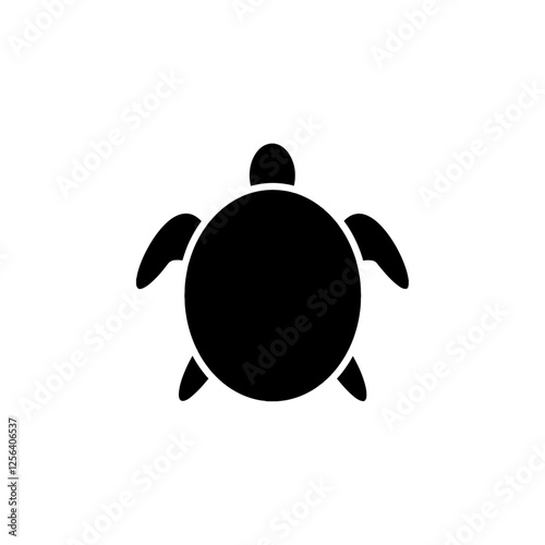 turtle icon Simple thin line logo