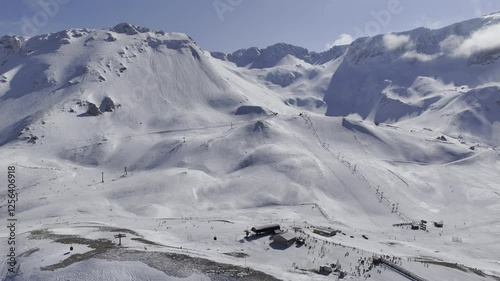 ski resort. High quality 4k footage