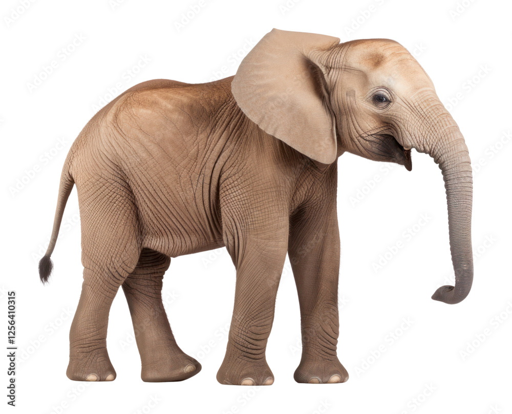 Fototapeta premium PNG Baby African elephant wildlife animal mammal.