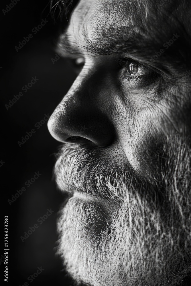 Obraz premium Mature Man Contemplating