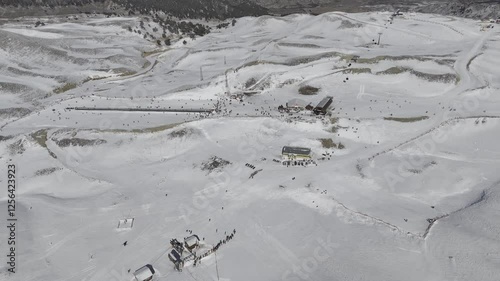 ski resort. High quality 4k footage