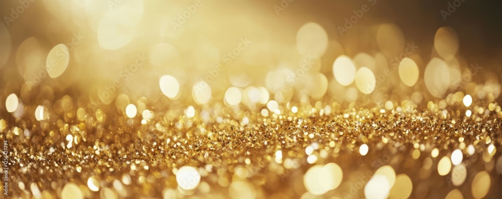 Glittering golden bokeh background with sparkling light effects Glittering golden bokeh background with sparkling light effects