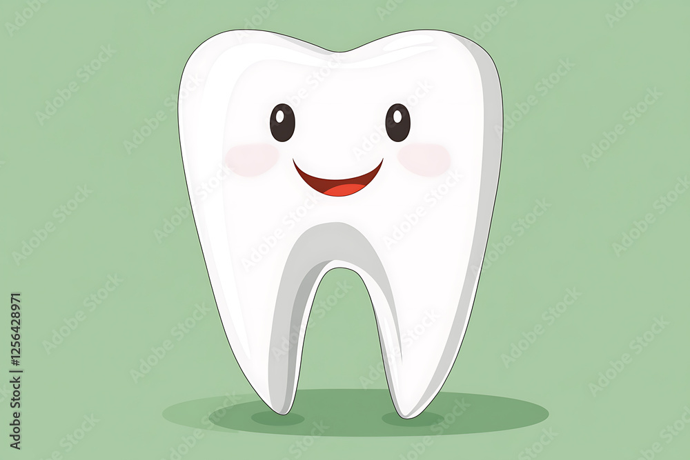 A clean and modern vector illustration of a tooth, featuring smooth lines and minimalistic design A clean and modern vector illustration of a tooth, featuring smooth lines and minimalistic design
