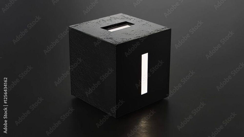 Vector letter I logo. The cube with the letter I brand logo Vector letter I logo. The cube with the letter I brand logo