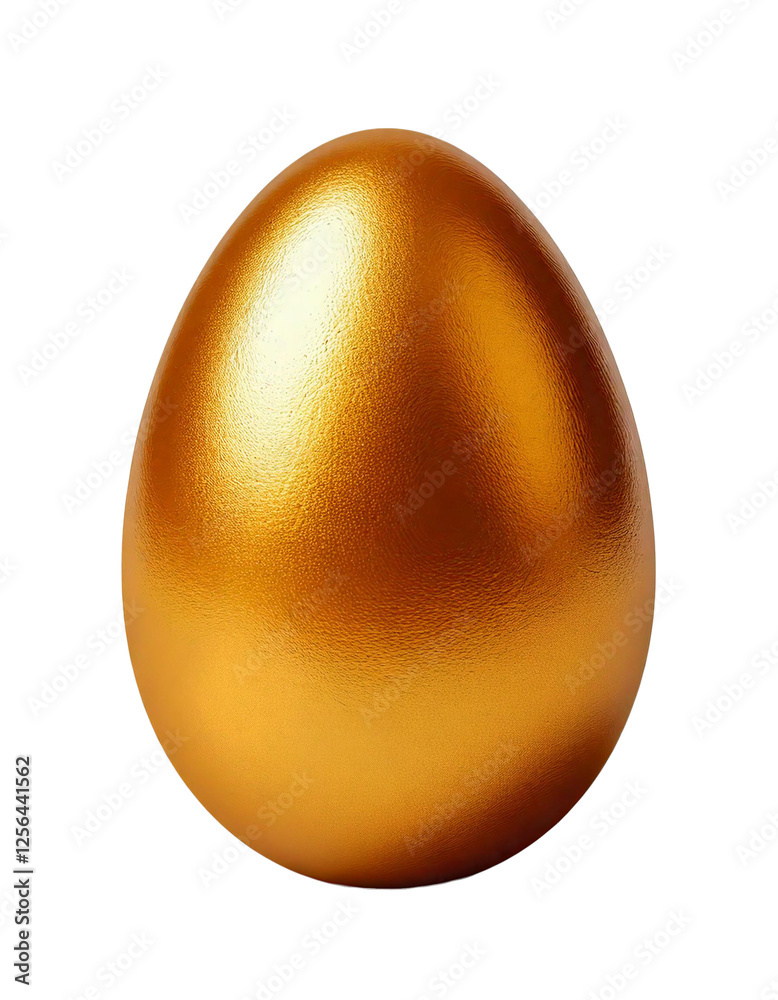 golden egg isolated on white