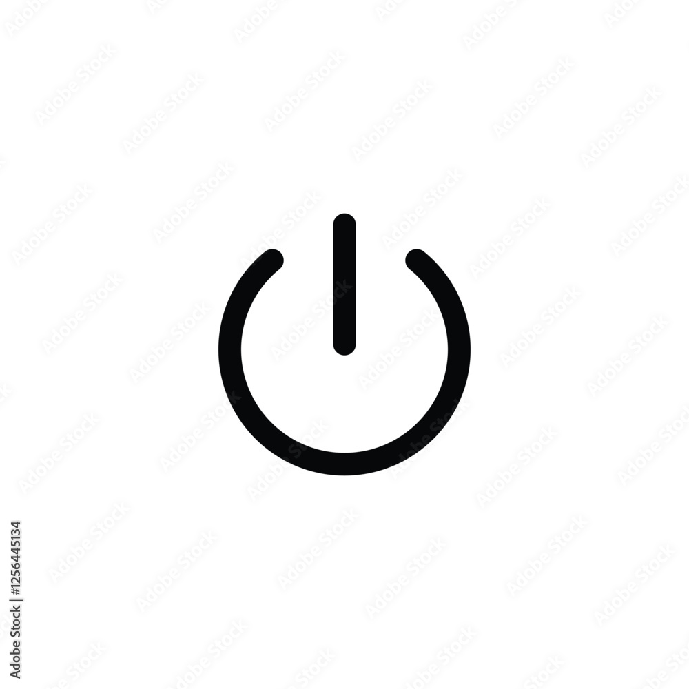 On/Off switch icon. Power symbol modern, simple, vector, icon for website design, mobile app, ui. Vector Illustration On/Off switch icon. Power symbol modern, simple, vector, icon for website design, mobile app, ui. Vector Illustration