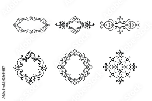 set of decorative elements for design