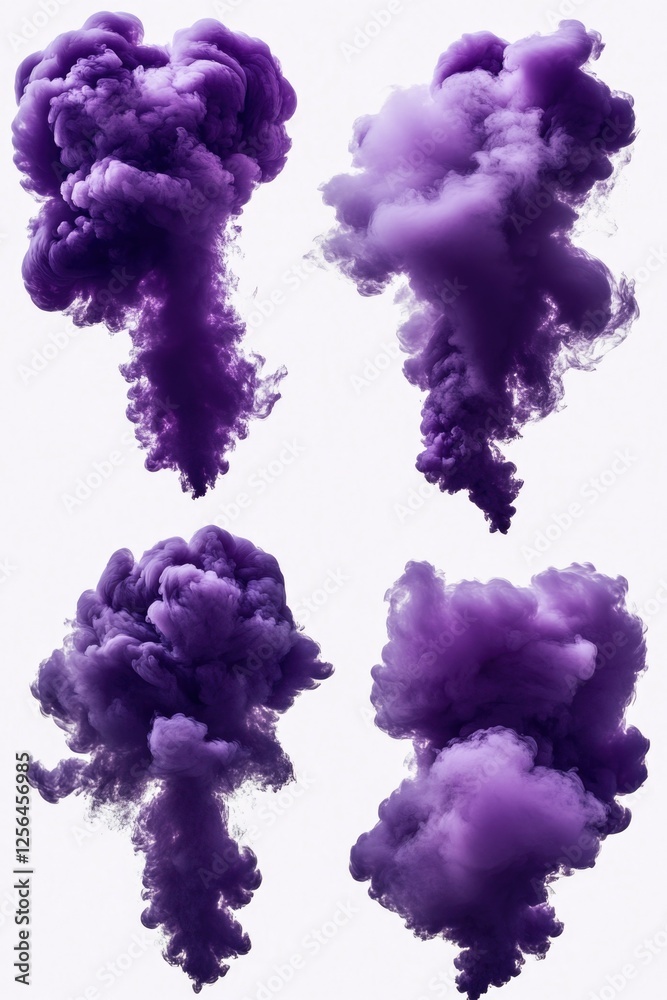 Purple Smoke Bomb Explosions Purple Smoke Bomb Explosions