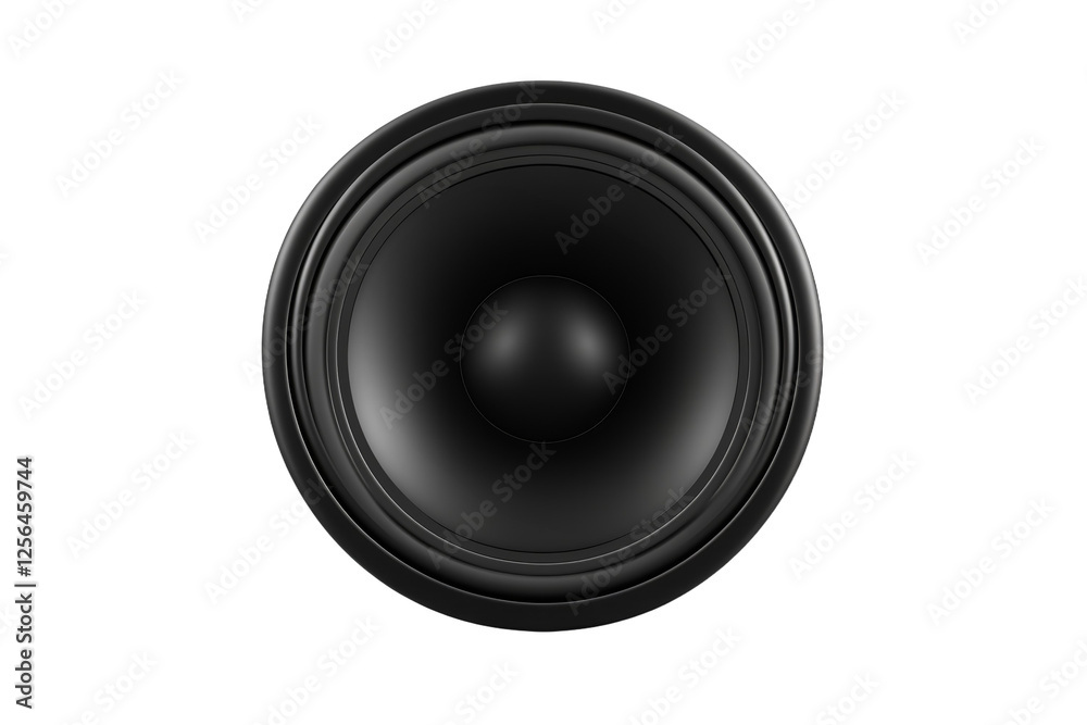 Black speaker is shown in a white background Black speaker is shown in a white background