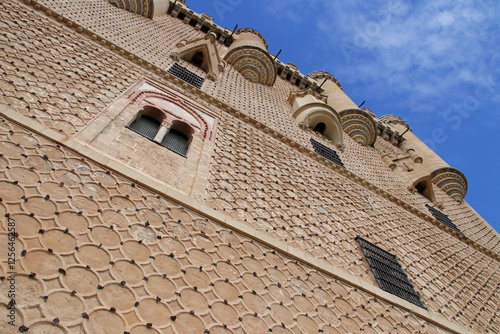 alcazar palace in segovia in spain  photo