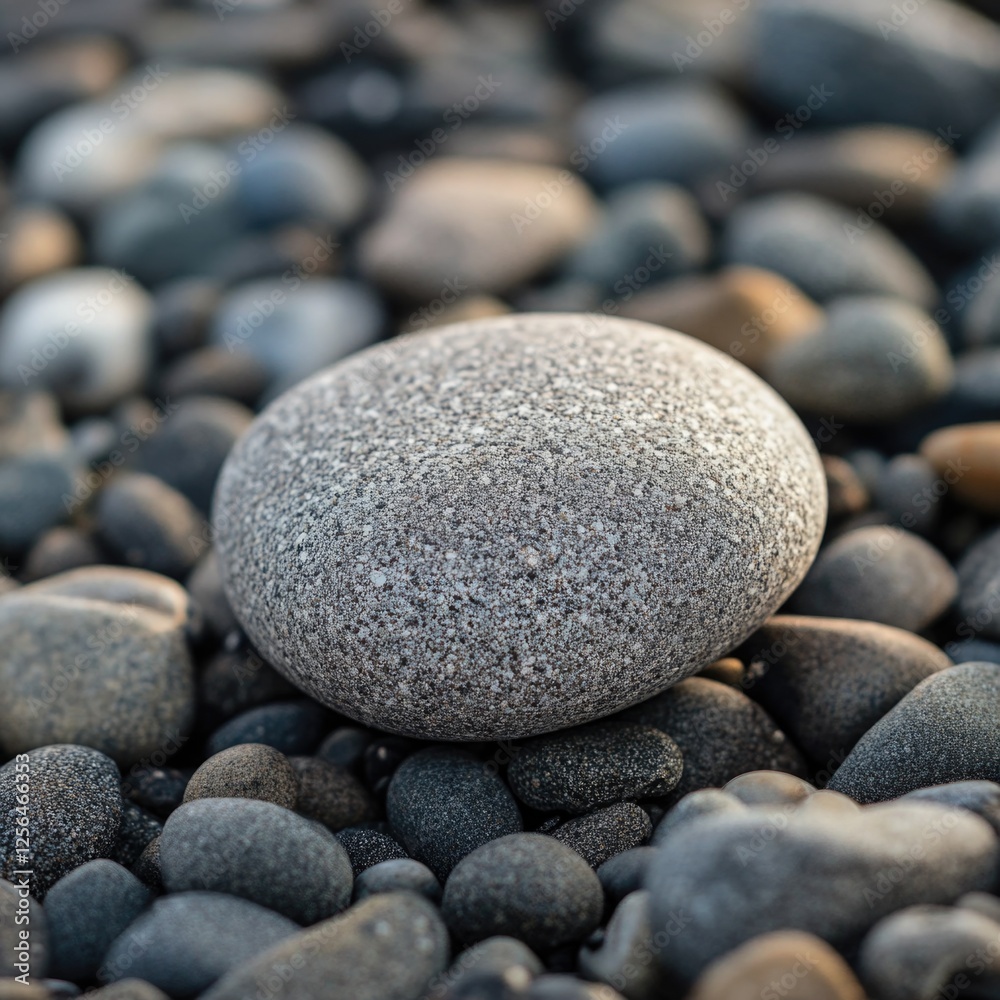 Gravel Pebbles with Lone Rock Gravel Pebbles with Lone Rock