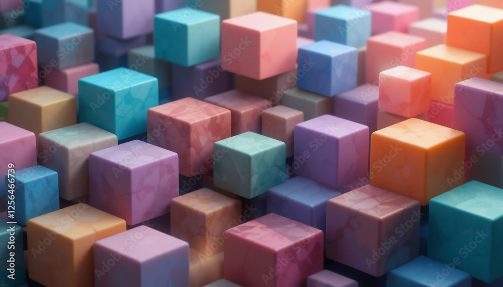 abstract colorful cubes abstract colorful cubes