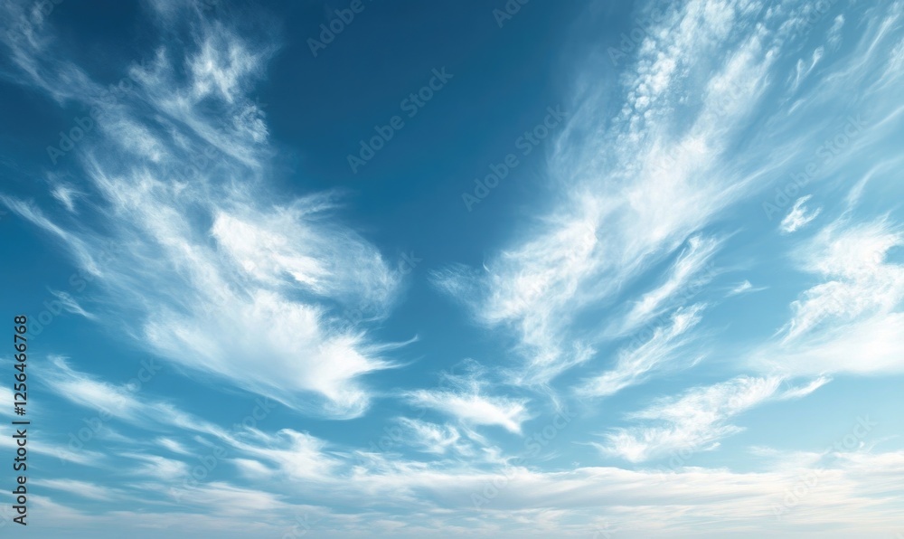 Obraz premium The sky is blue with white clouds