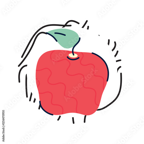vector image apple icon with white background