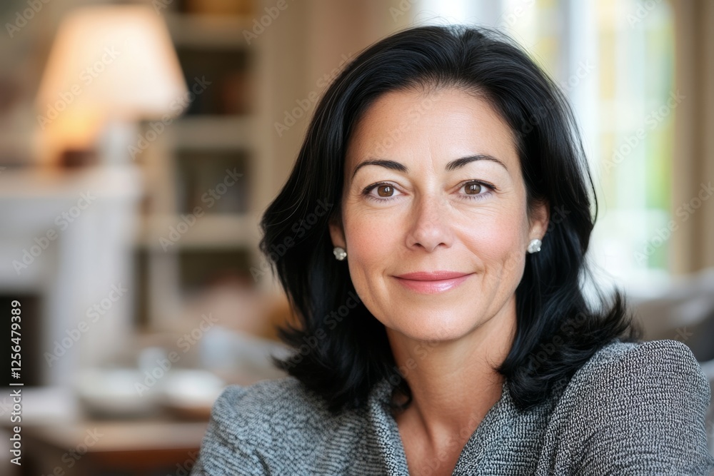 Confident mature hispanic woman in professional setting Confident mature hispanic woman in professional setting