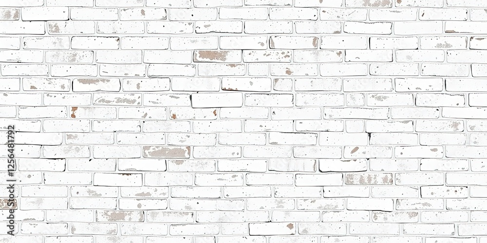 Pristine Whitewash: Shabby Chic Brickwork Masterpiece Pristine Whitewash: Shabby Chic Brickwork Masterpiece