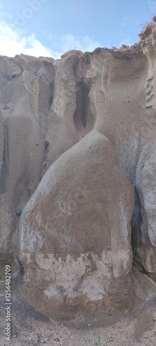 rock painting based on Santorini in Greece