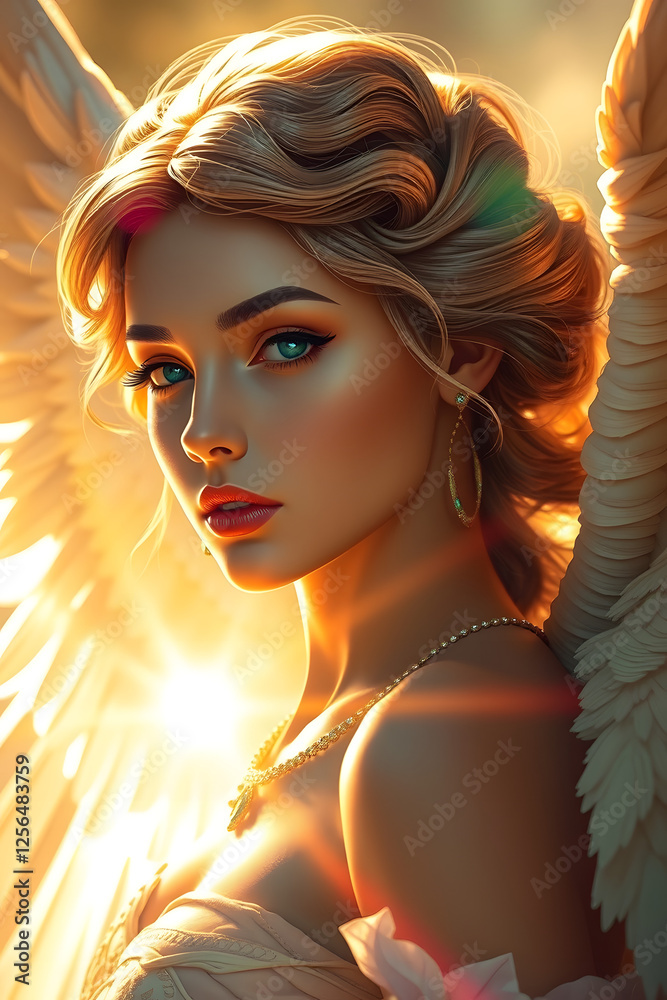 Naklejka premium fallen angel