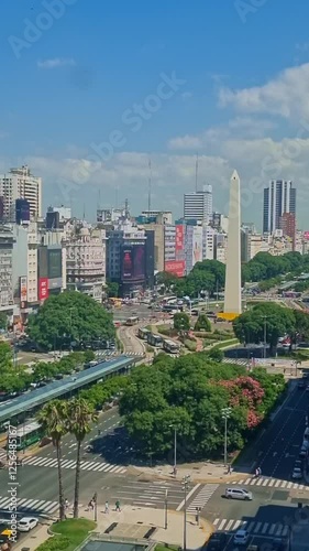 Buenos Aires Timelapse Obelisco City Town