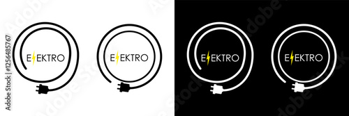 Electricity logo, Electric logo design template
