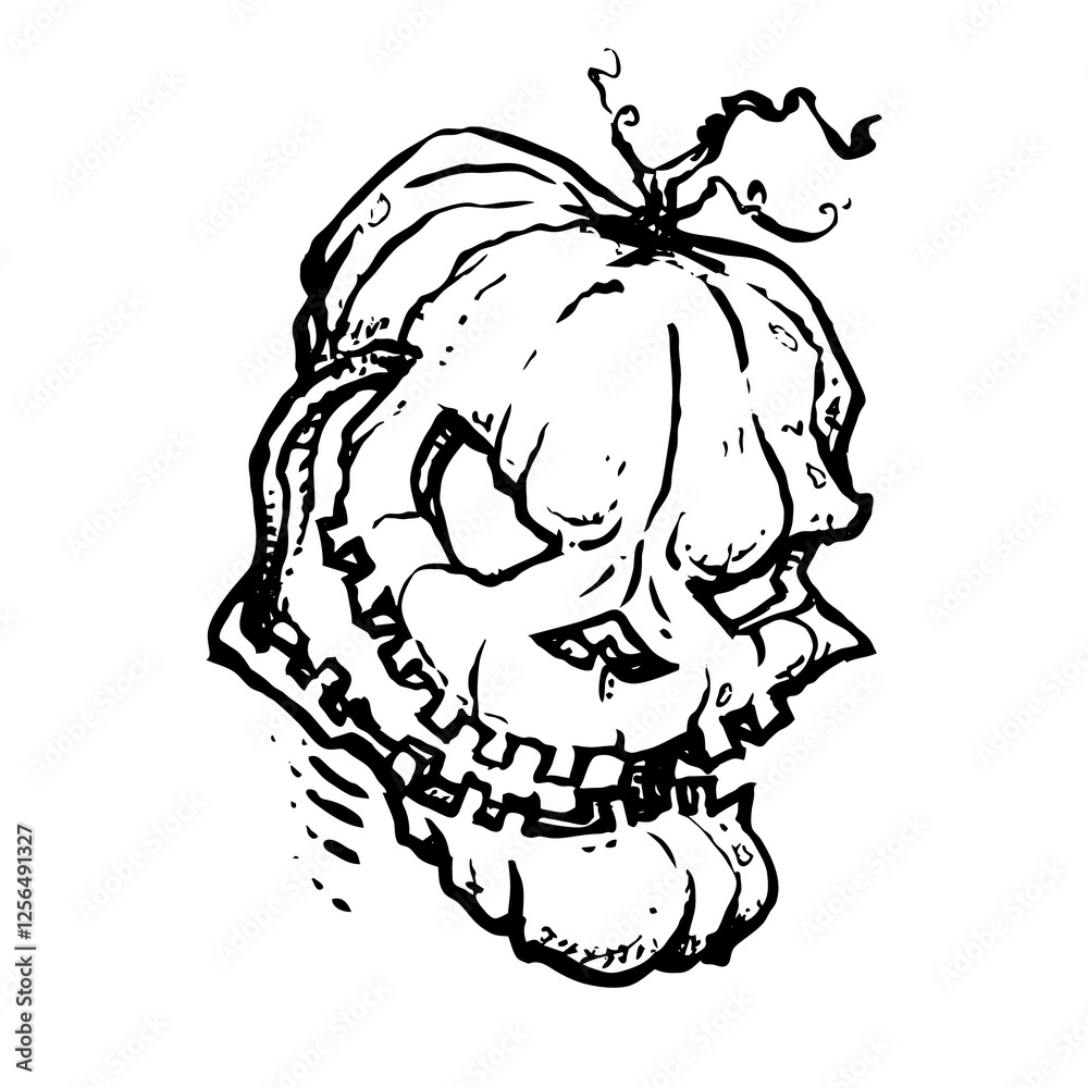 Leaping Cartoon Jack-o-Lantern Leaping Cartoon Jack-o-Lantern
