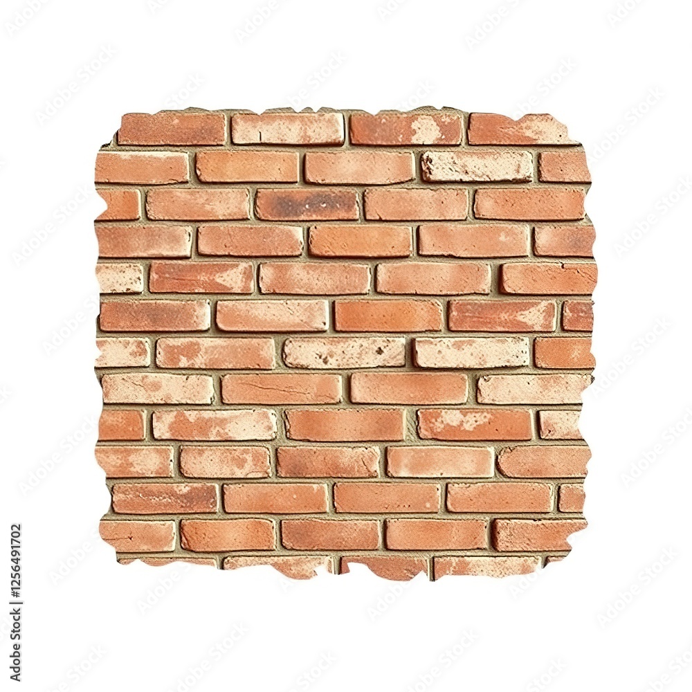 Obraz premium Weathered Brick Wall with Honeycomb Design