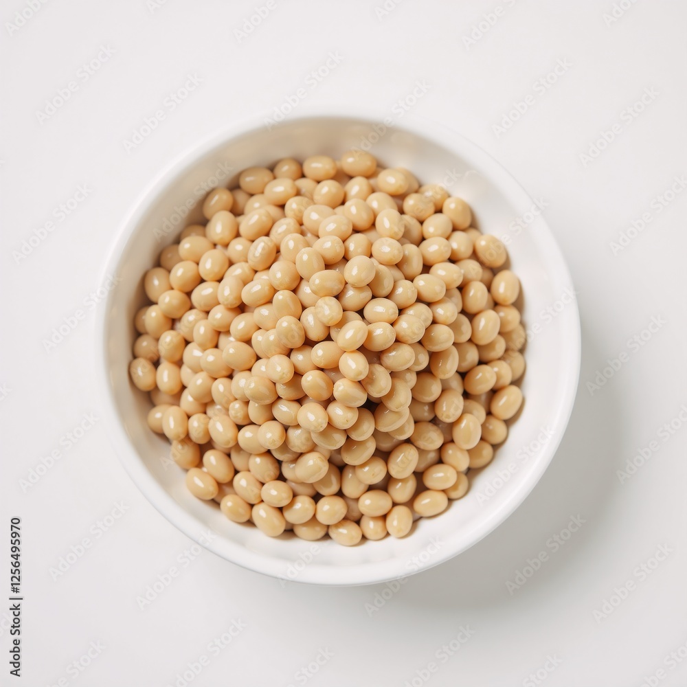 Vibrant vegan dish featuring sorghum grain in muted colors against a white backdrop healthy plant-based Vibrant vegan dish featuring sorghum grain in muted colors against a white backdrop healthy plant-based