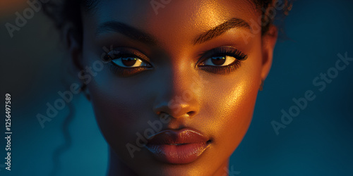 Attractive Woman with Glowing Complexion and Healthy Radiance