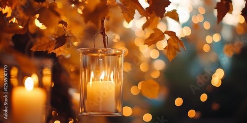 Autumn Wedding with Falling Leaves and Warm Tones