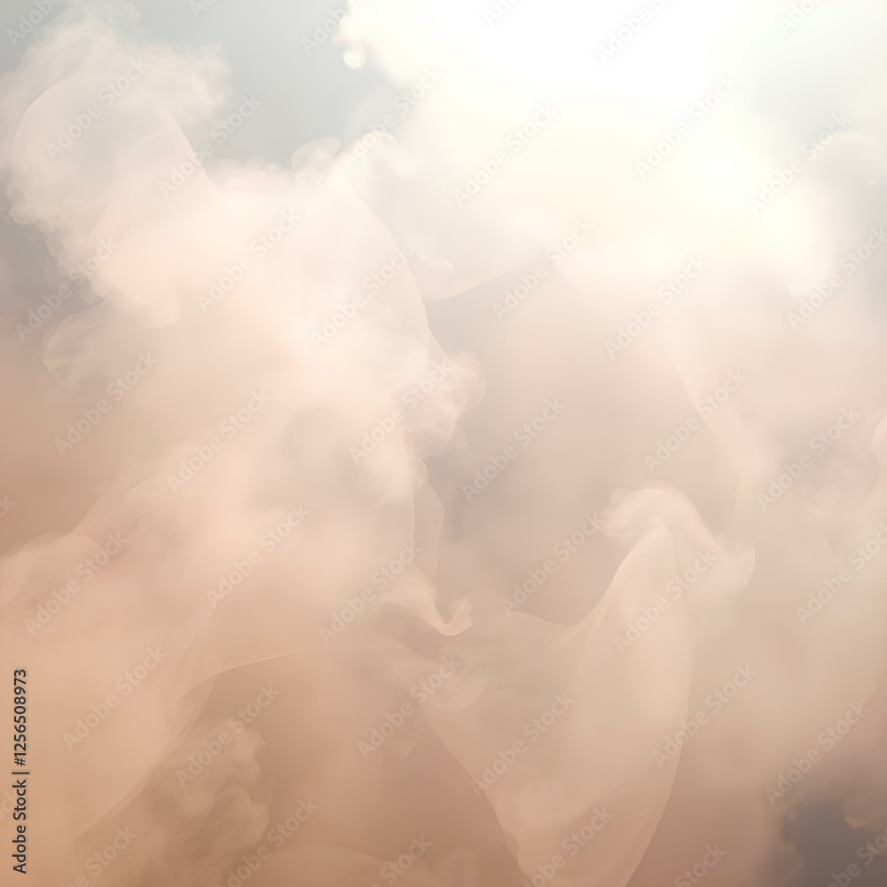 Obraz premium Soft, wispy fog with a natural, organic flow, isolated on a transparent background