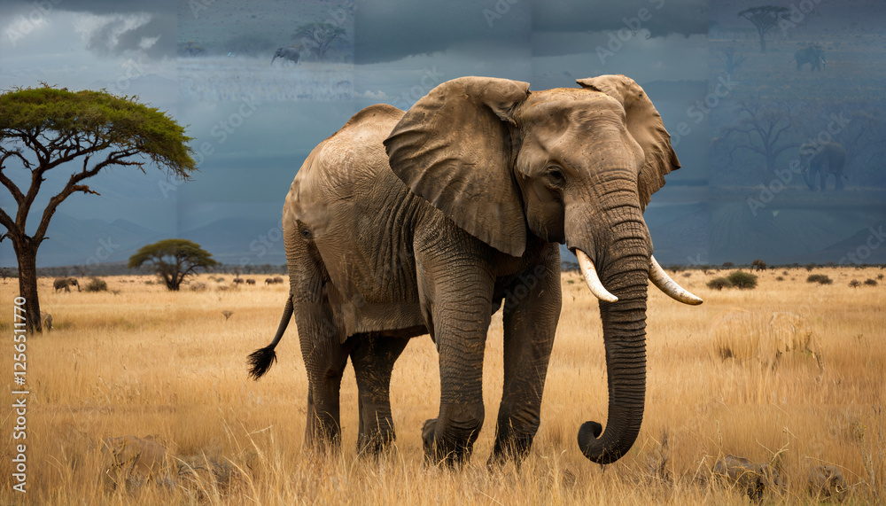 Obraz premium Le roi de la savane