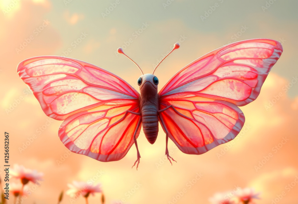 Fototapeta premium Fluttering Petals of the Sky