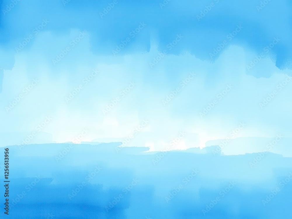Fototapeta premium Abstract light blue watercolor background with soft and smooth textures perfect for design projects, painting, art