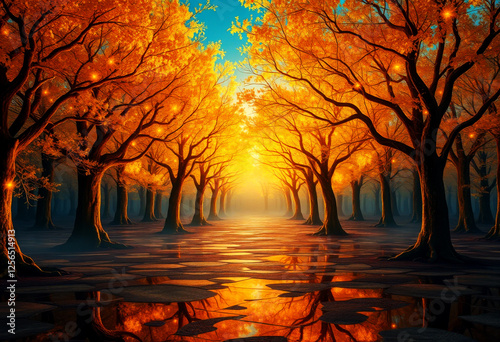 Golden Canopy of the Sky