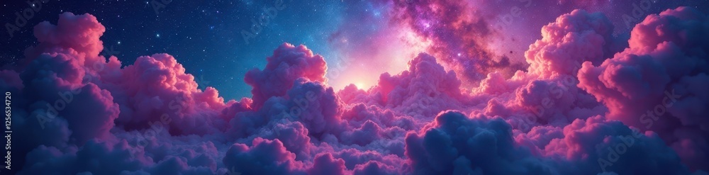 Cosmic cloud, vivid hues, glittering stars, deep space, starry night, vibrant Cosmic cloud, vivid hues, glittering stars, deep space, starry night, vibrant