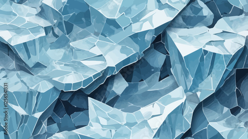 Frozen Formation: The abstract beauty of crystalline ice formations comes to life, their sharp angles and glacial textures. 