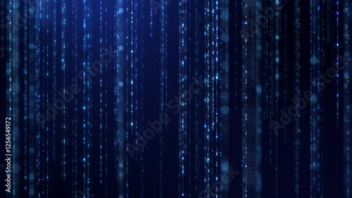 Abstract digital background. Computer code. Data networks. Concept of digital communication. Big data visualization. 3D rendering. 4k animation.